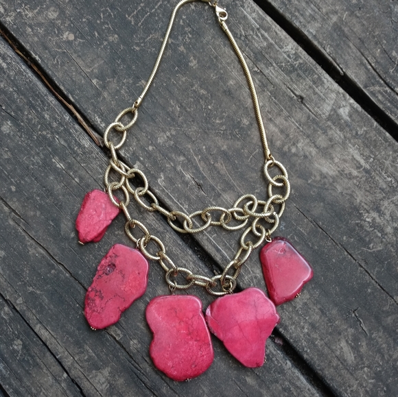 🌞🎀 Bibi NECKLACE🩸Red Coral Stones - Picture 4 of 6
